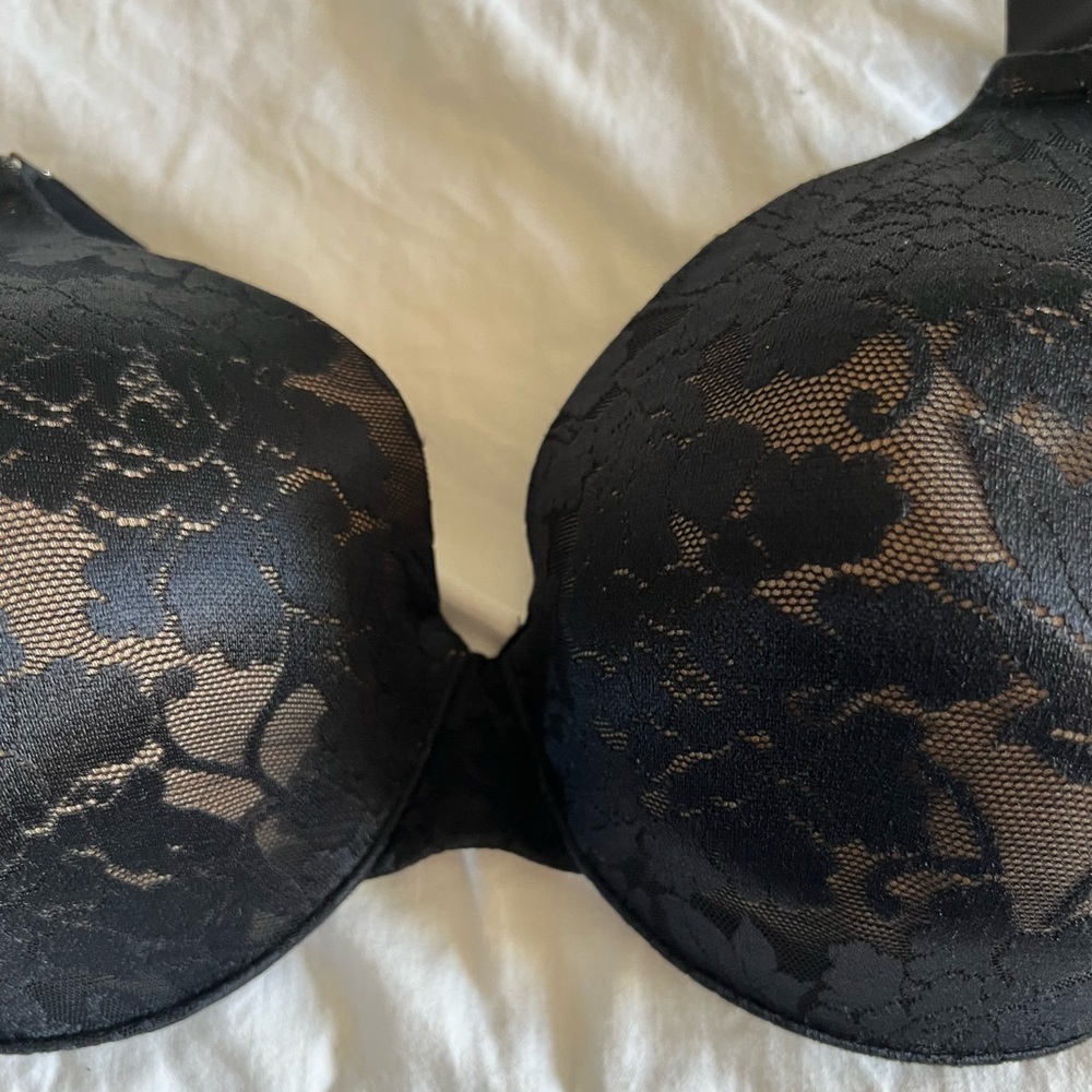Soma Black Floral Lace Vanishing Back